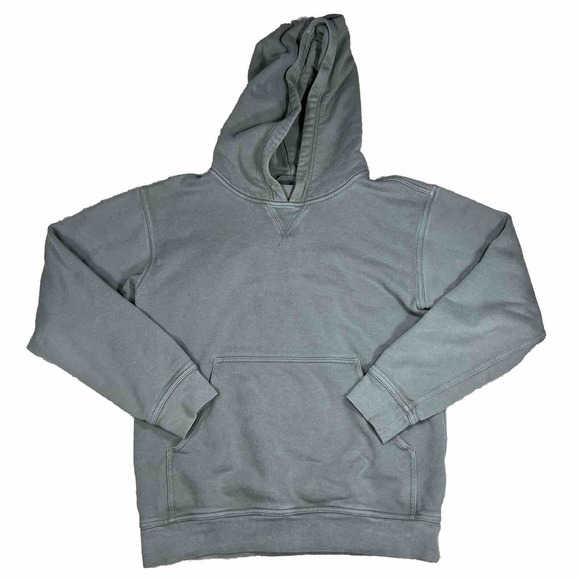 Lululemon All Yours Hoodie Terry Grey Sage Green Womens 4 EUC W3DAMS - Picture 1 of 5